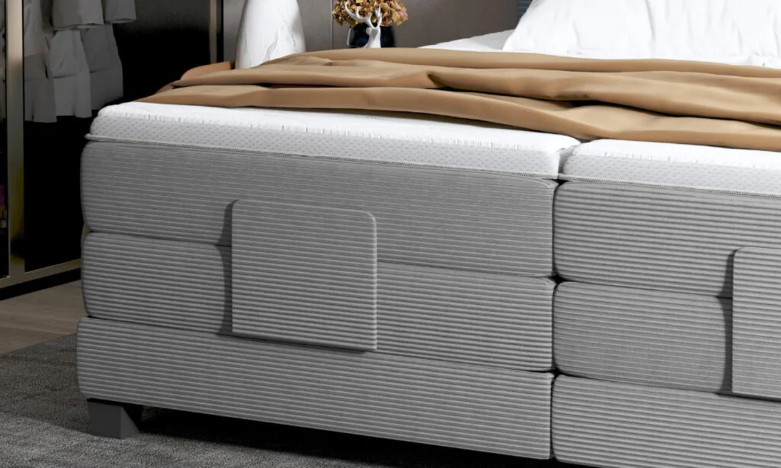 VS  łóżko z tkaniny