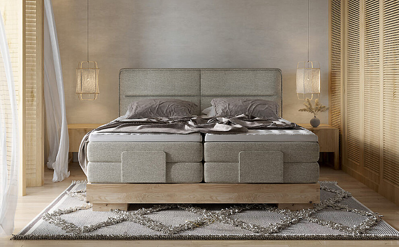 velsen  łóżko z tkaniny