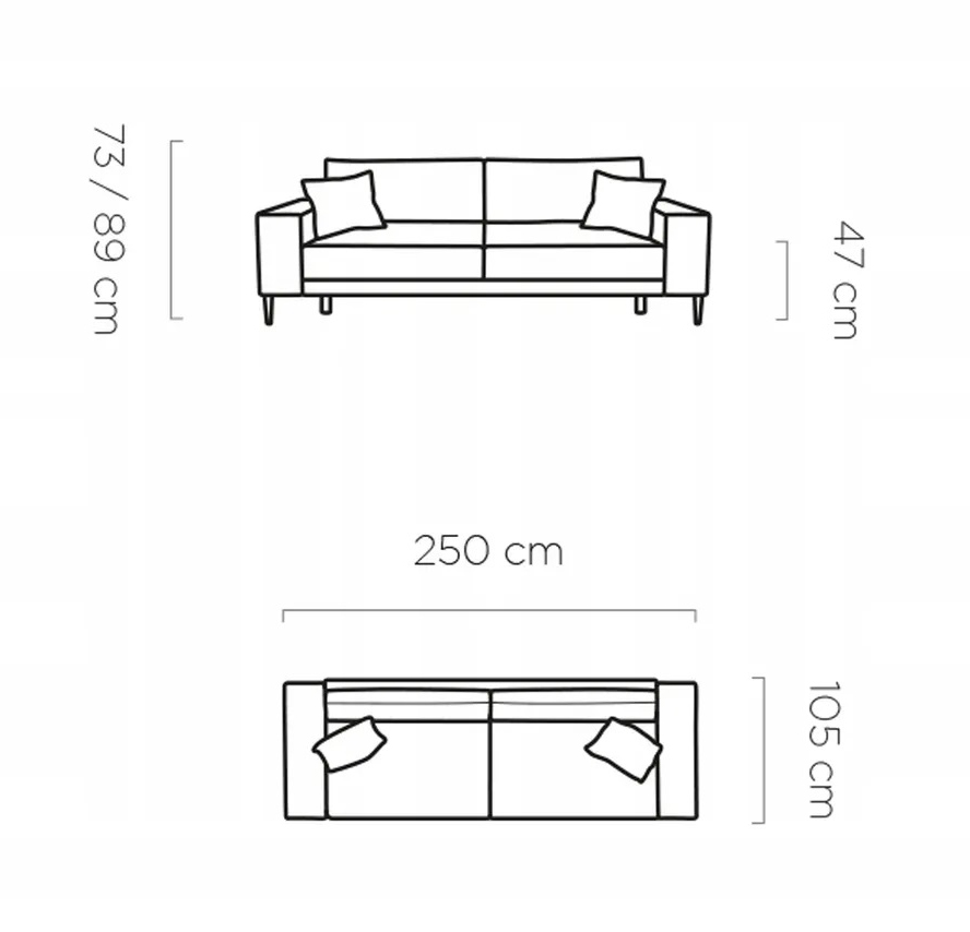 wymiary sofy capitol