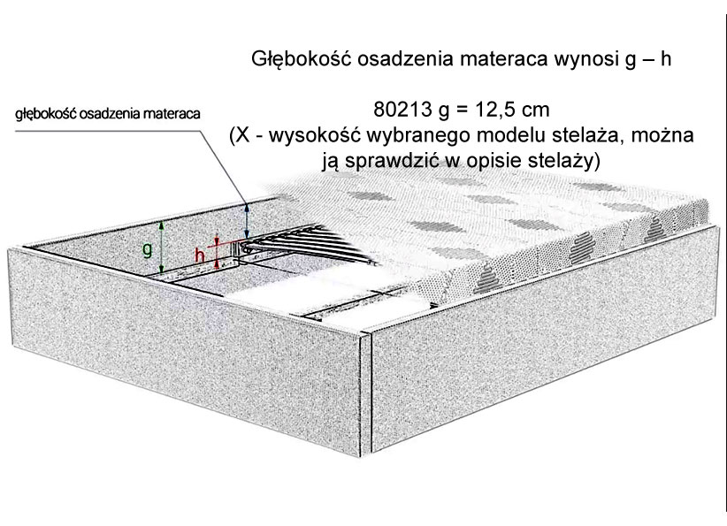 łóżko z płyty 80213