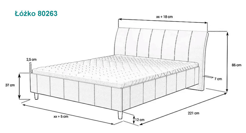wymiar łóżka