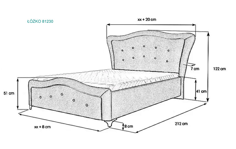 81230łózko księzniczki