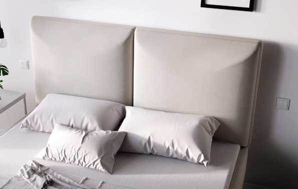 łóżko tapicerowane mk foam koło