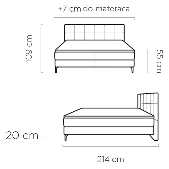 łózko adle wygodne z materacem