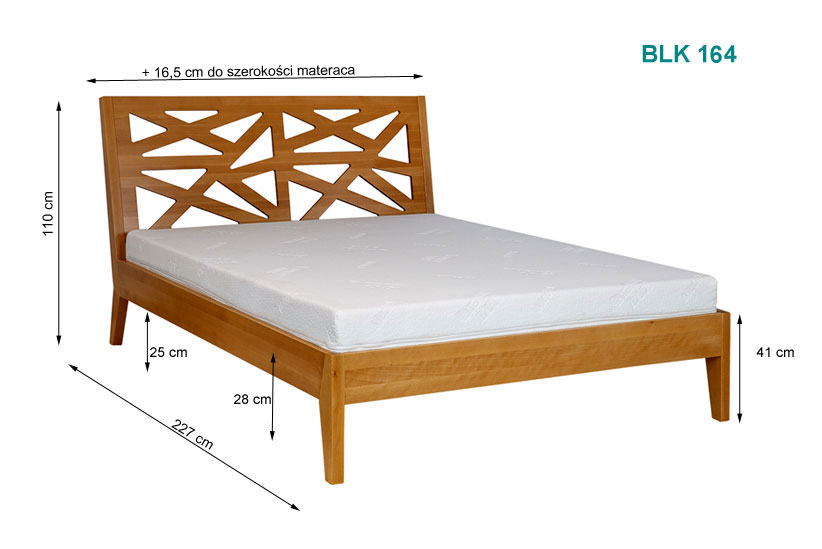 łóżko drewniane bukowe