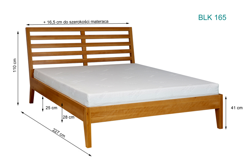 łóżko drewniane bukowe