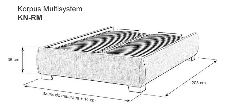 KN-RM KORPUS ŁÓZKA