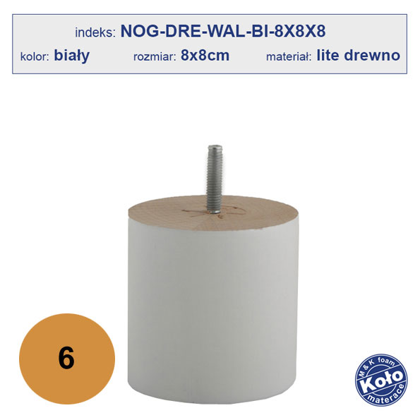 noga do łóżka 6`
