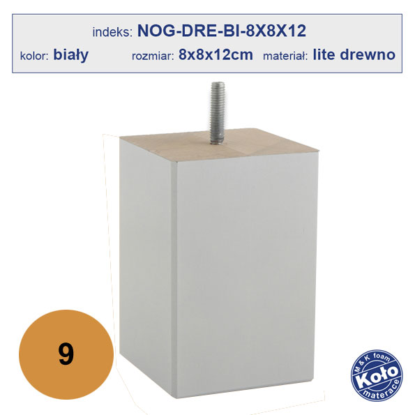 noga 9 do łózka
