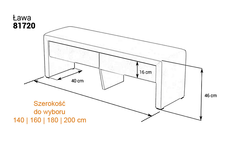 pufa ławka do łózka 81720