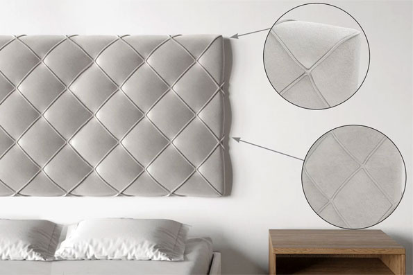 panel tapicerowany na ścianę 028