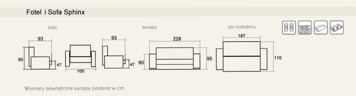 Sofa sfinks do spania