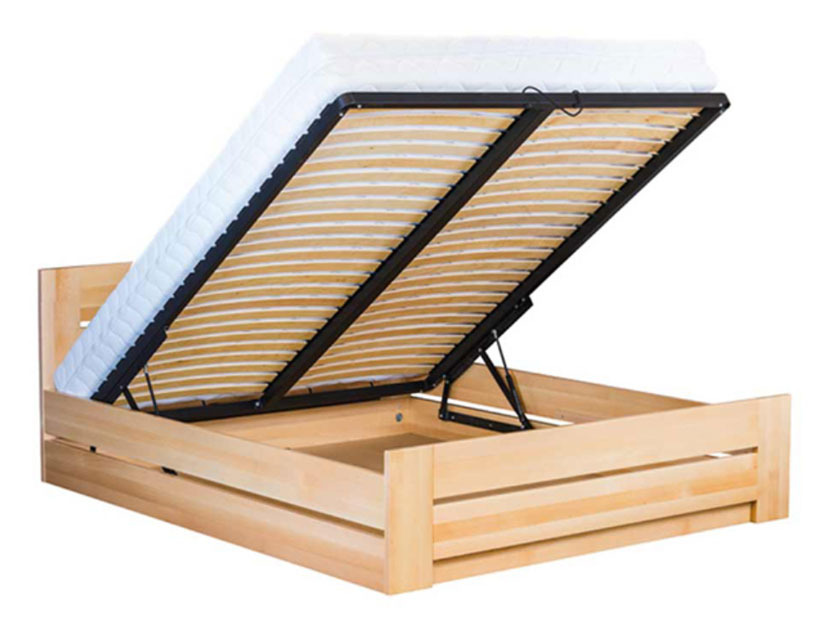 łóżko z litego buku